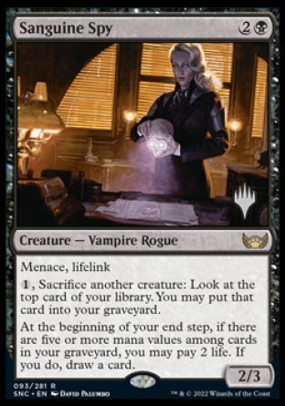 Sanguine Spy (Promo Pack) [Streets of New Capenna Promos] | The CG Realm