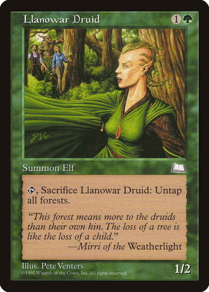 Llanowar Druid [Weatherlight] | The CG Realm