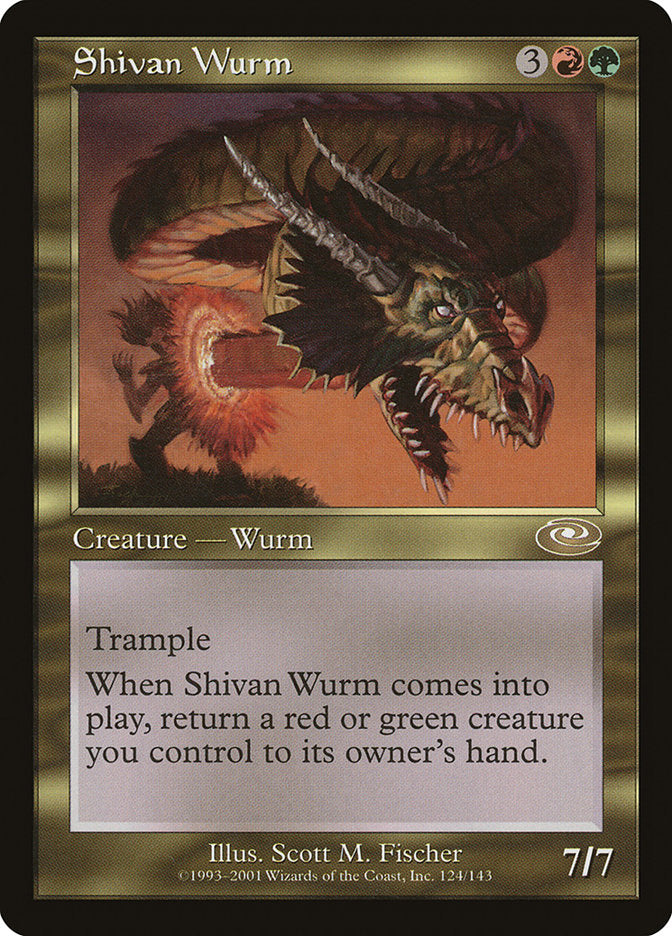 Shivan Wurm [Planeshift] | The CG Realm