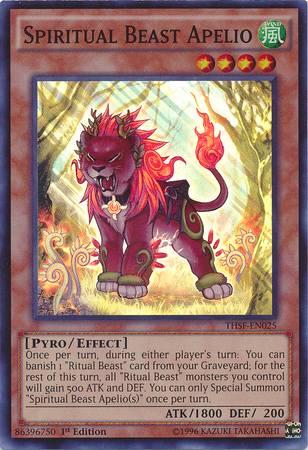 Spiritual Beast Apelio [THSF-EN025] Super Rare | The CG Realm