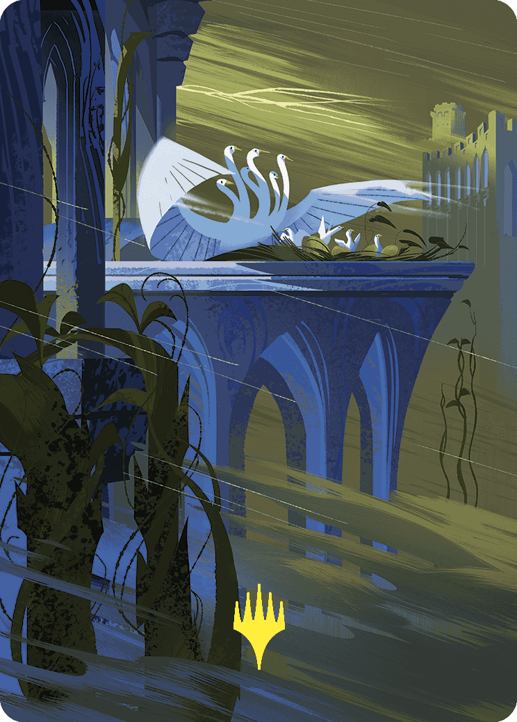 Doubling Season Art Card (Gold-Stamped Planeswalker Symbol) [Wilds of Eldraine Art Series] | The CG Realm