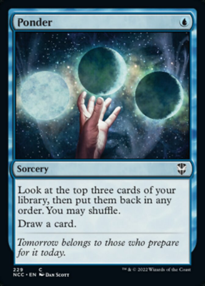 Ponder [Streets of New Capenna Commander] | The CG Realm