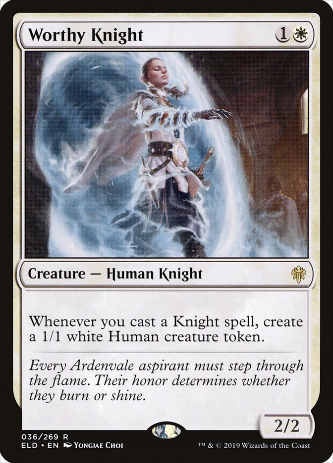 Worthy Knight [Throne of Eldraine] | The CG Realm