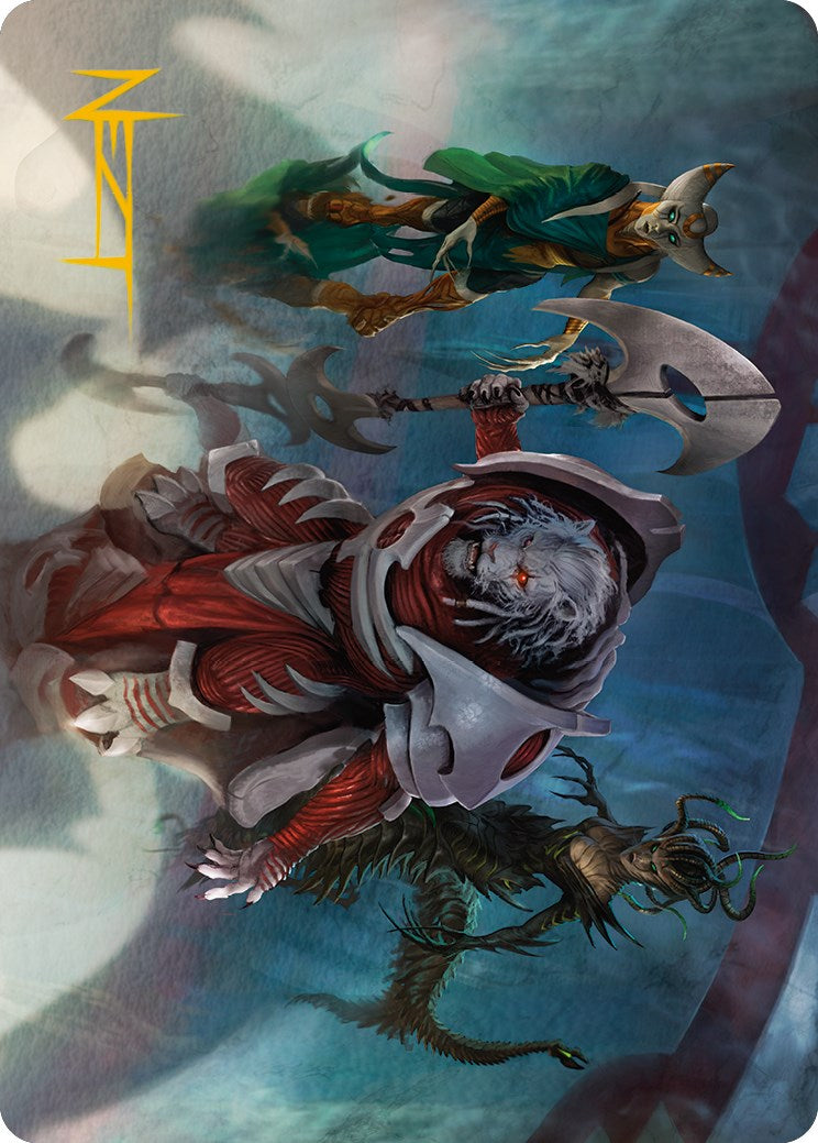 Norn's Decree Art Card (Gold-Stamped Signature) [Phyrexia: All Will Be One Art Series] | The CG Realm