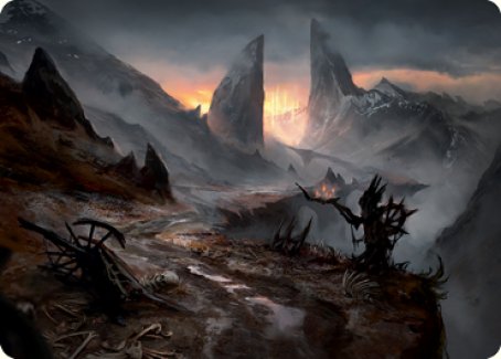 Haunted Ridge Art Card [Innistrad: Midnight Hunt Art Series] | The CG Realm