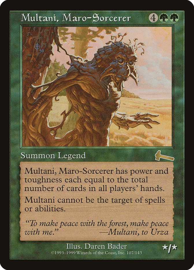 Multani, Maro-Sorcerer [Urza's Legacy] | The CG Realm