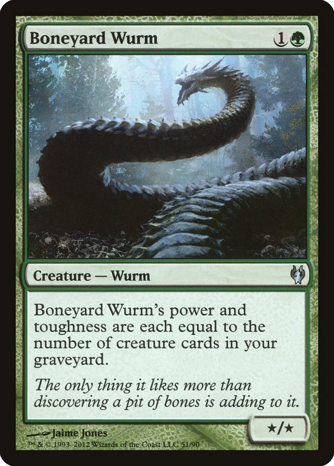 Boneyard Wurm [Duel Decks: Izzet vs. Golgari] | The CG Realm