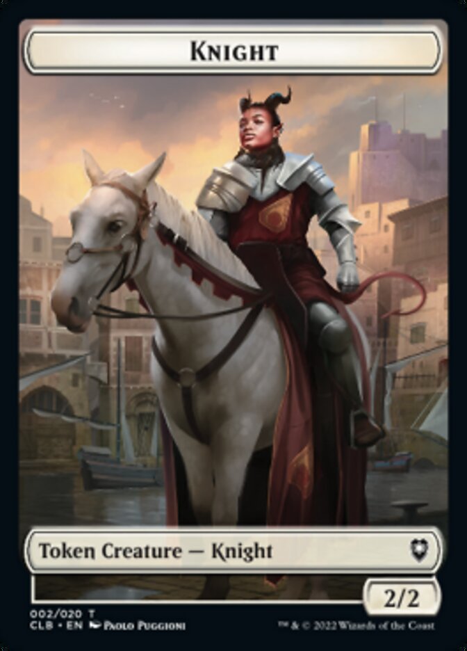 Treasure // Knight Double-Sided Token [Commander Legends: Battle for Baldur's Gate Tokens] | The CG Realm