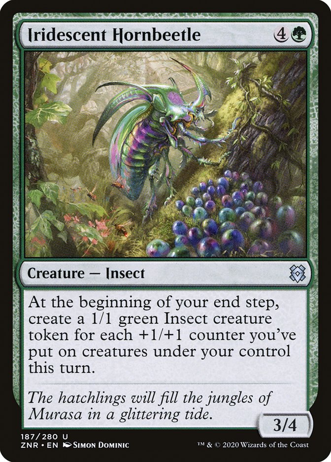 Iridescent Hornbeetle [Zendikar Rising] | The CG Realm