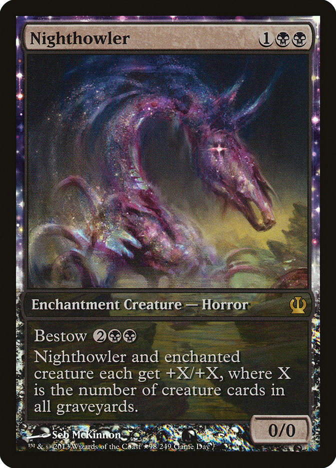 Nighthowler (Game Day) (Extended Art) [Theros Promos] | The CG Realm