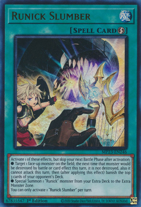 Runick Slumber [MP23-EN246] Ultra Rare | The CG Realm