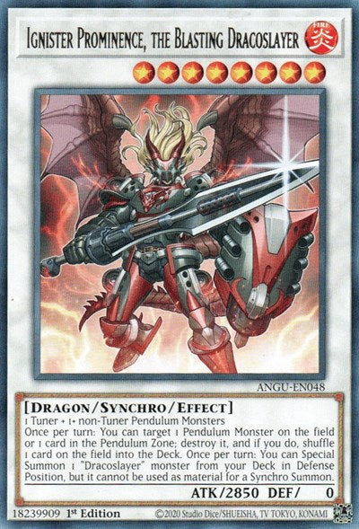Ignister Prominence, the Blasting Dracoslayer (Rare) [ANGU-EN048] Rare | The CG Realm