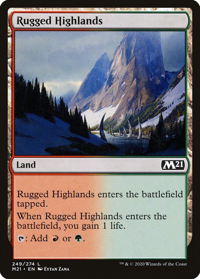 Rugged Highlands [Core Set 2021] | The CG Realm