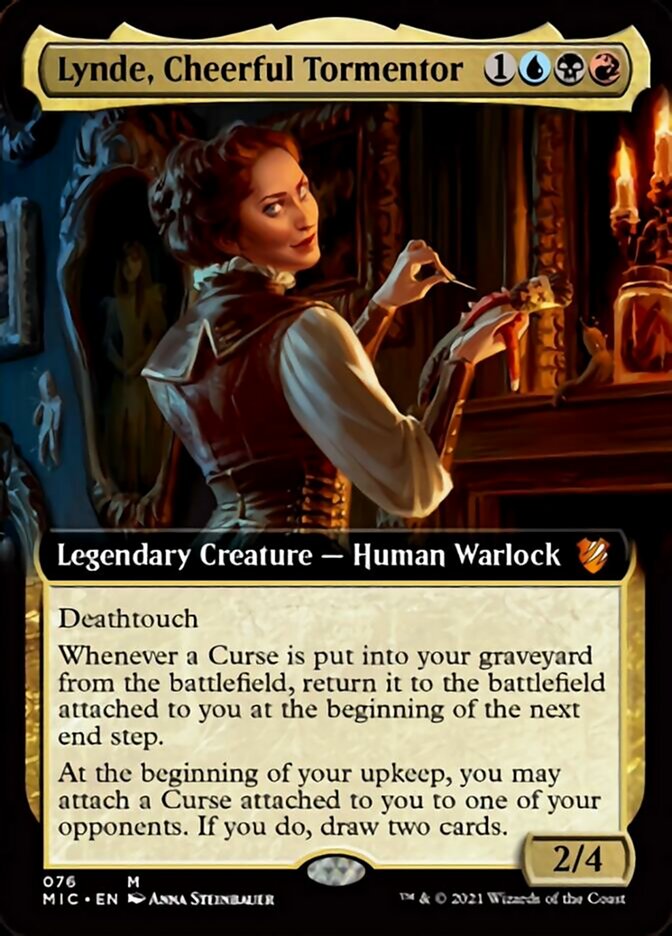 Lynde, Cheerful Tormentor (Extended Art) [Innistrad: Midnight Hunt Commander] | The CG Realm