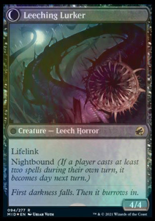 Curse of Leeches // Leeching Lurker [Innistrad: Midnight Hunt Prerelease Promos] | The CG Realm