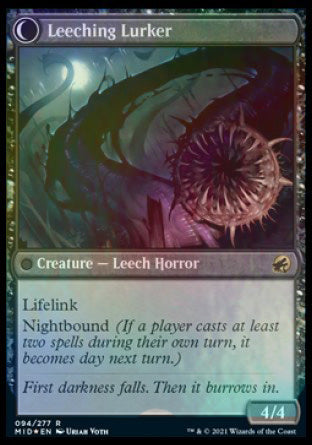 Curse of Leeches (PRE-94S) - Innistrad: Midnight Hunt Promos: (Double Faced Transform) Foil