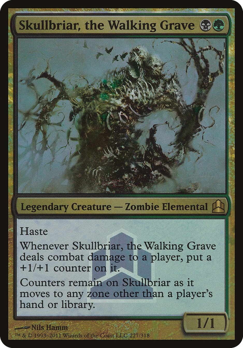 Skullbriar, the Walking Grave (Launch) (Oversized) [Commander 2011 Oversized] | The CG Realm