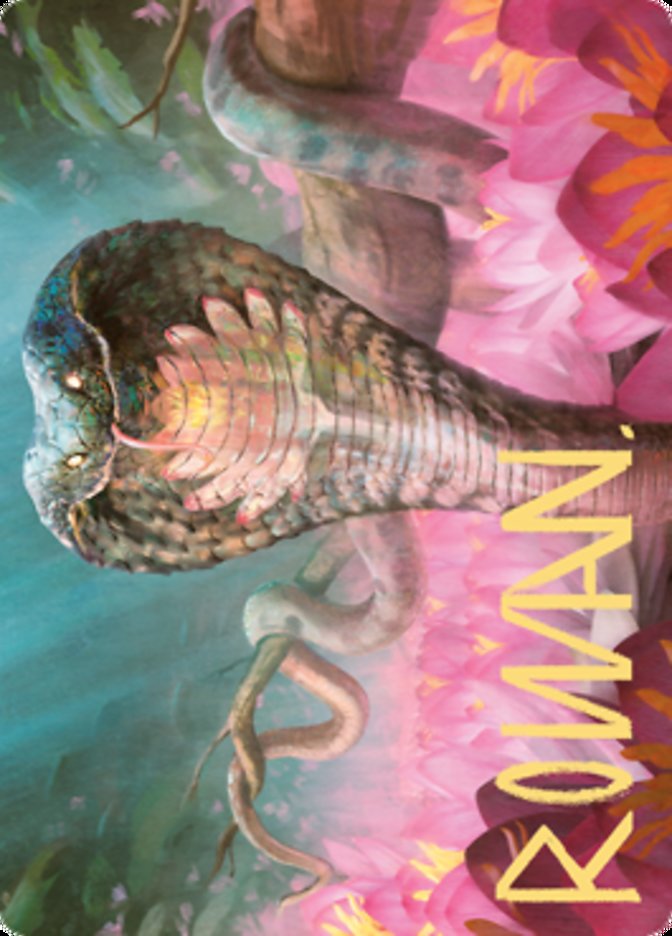 Lotus Cobra Art Card (Gold-Stamped Signature) [Zendikar Rising Art Series] | The CG Realm