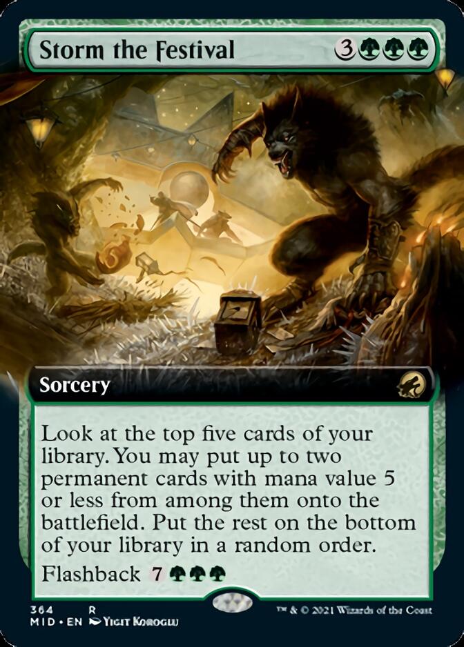 Storm the Festival (Extended Art) [Innistrad: Midnight Hunt] | The CG Realm