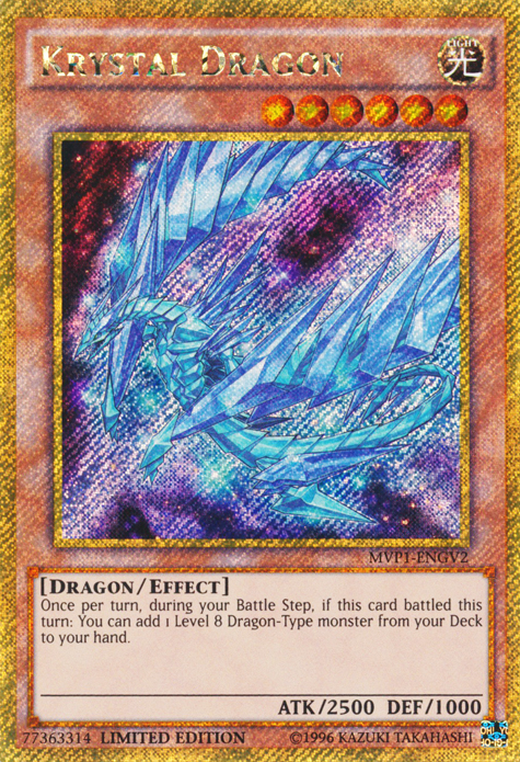 Krystal Dragon [MVP1-ENGV2] Gold Secret Rare | The CG Realm