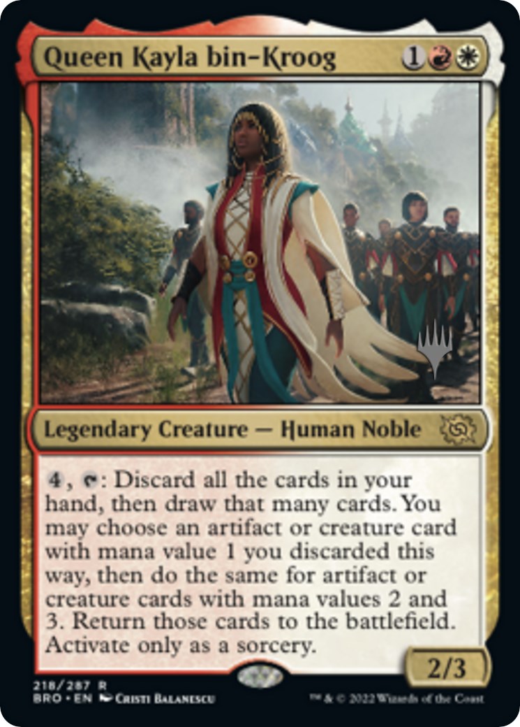 Queen Kayla bin-Kroog (Promo Pack) [The Brothers' War Promos] | The CG Realm