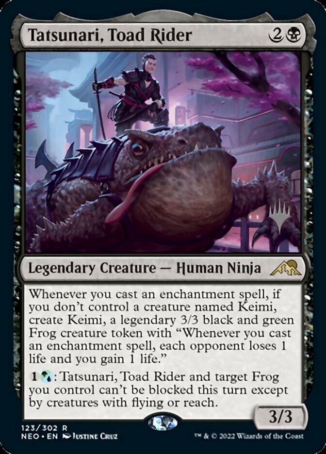 Tatsunari, Toad Rider (Promo Pack) [Kamigawa: Neon Dynasty Promos] | The CG Realm