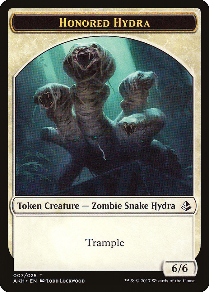 Honored Hydra // Warrior Double-Sided Token [Amonkhet Tokens] | The CG Realm