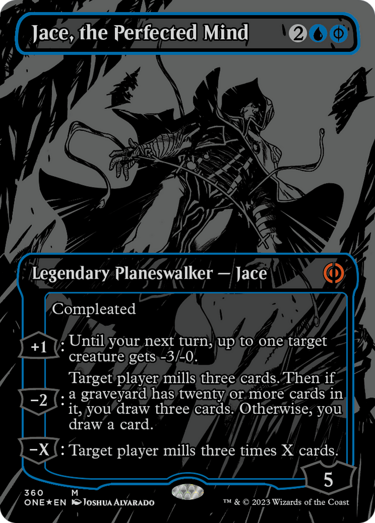 Jace, the Perfected Mind (Oil Slick Raised Foil) [Phyrexia: All Will Be One] | The CG Realm