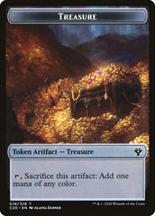 Human // Treasure Double-Sided Token [Commander 2020 Tokens] | The CG Realm