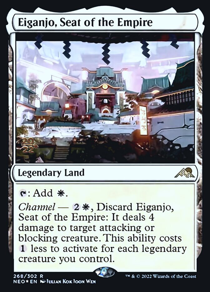 Eiganjo, Seat of the Empire [Kamigawa: Neon Dynasty Prerelease Promos] | The CG Realm