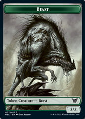 Beast // Treasure Double-Sided Token [Kamigawa: Neon Dynasty Commander Tokens] | The CG Realm