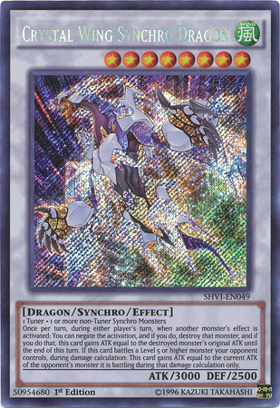 Crystal Wing Synchro Dragon [SHVI-EN049] Secret Rare | The CG Realm