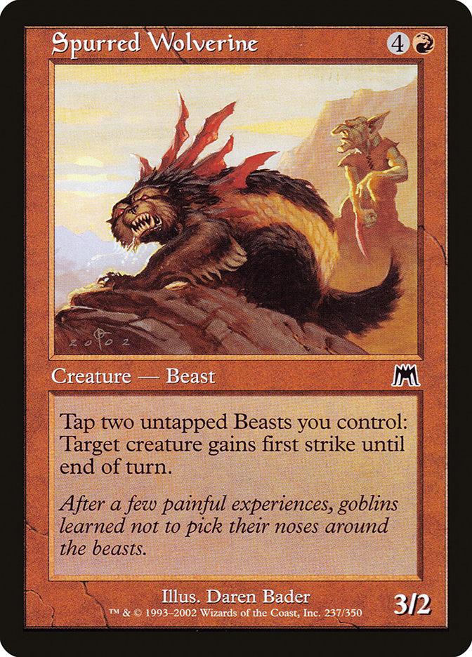 Spurred Wolverine [Onslaught] | The CG Realm