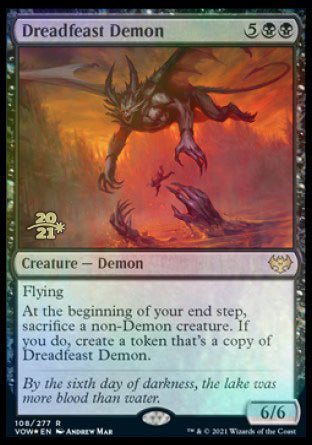 Dreadfeast Demon [Innistrad: Crimson Vow Prerelease Promos] | The CG Realm