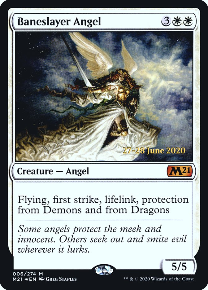Baneslayer Angel [Core Set 2021 Prerelease Promos] | The CG Realm