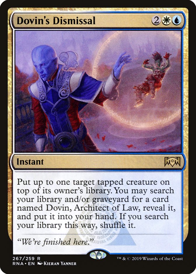 Dovin's Dismissal [Ravnica Allegiance] | The CG Realm