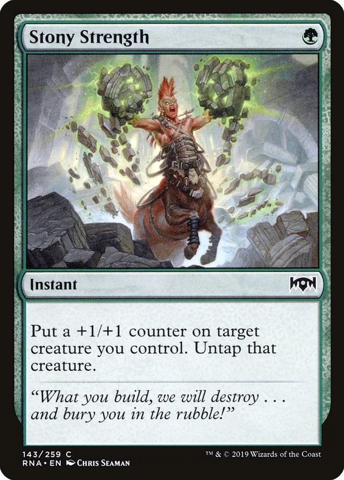 Stony Strength [Ravnica Allegiance] | The CG Realm