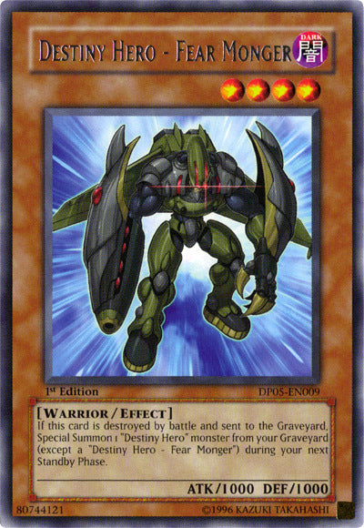 Destiny Hero - Fear Monger [DP05-EN009] Rare | The CG Realm