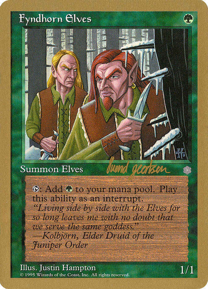 Fyndhorn Elves (Svend Geertsen) [World Championship Decks 1997] | The CG Realm