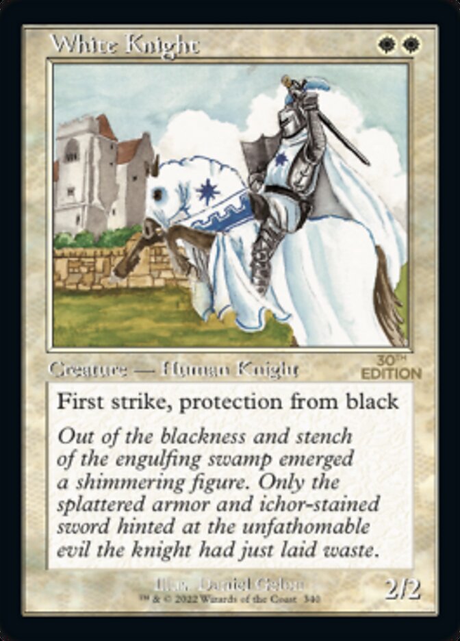 White Knight (Retro) [30th Anniversary Edition] | The CG Realm