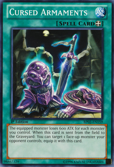 Cursed Armaments [BP02-EN159] Common | The CG Realm