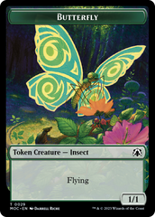 Butterfly // City's Blessing Double-Sided Token [March of the Machine Commander Tokens] | The CG Realm