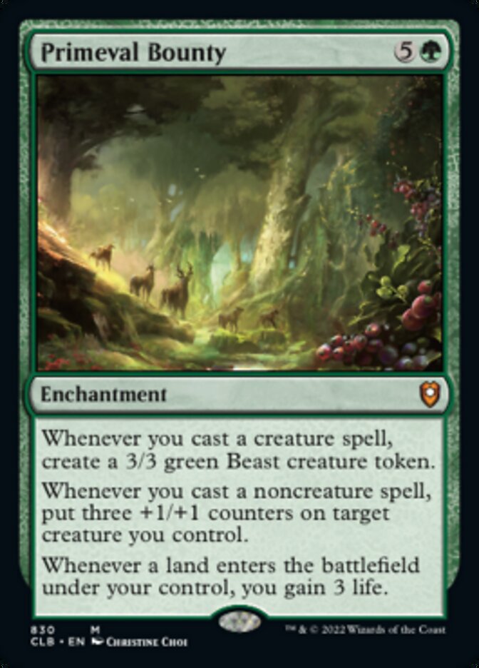 Primeval Bounty [Commander Legends: Battle for Baldur's Gate] | The CG Realm