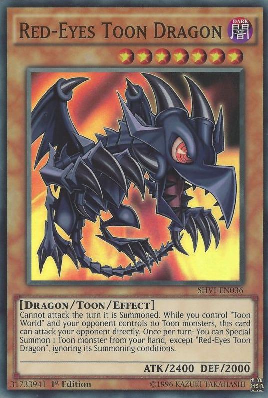 Red-Eyes Toon Dragon [SHVI-EN036] Super Rare | The CG Realm