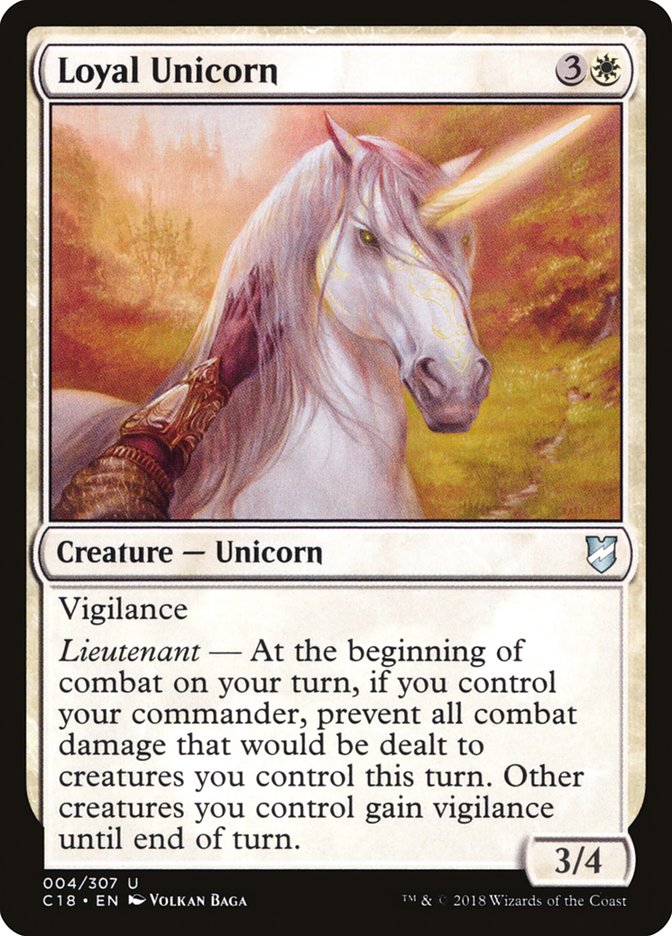 Loyal Unicorn [Commander 2018] | The CG Realm