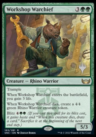 Workshop Warchief (Promo Pack) [Streets of New Capenna Promos] | The CG Realm