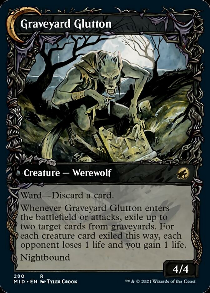 Graveyard Trespasser // Graveyard Glutton (Showcase Equinox) [Innistrad: Midnight Hunt] | The CG Realm