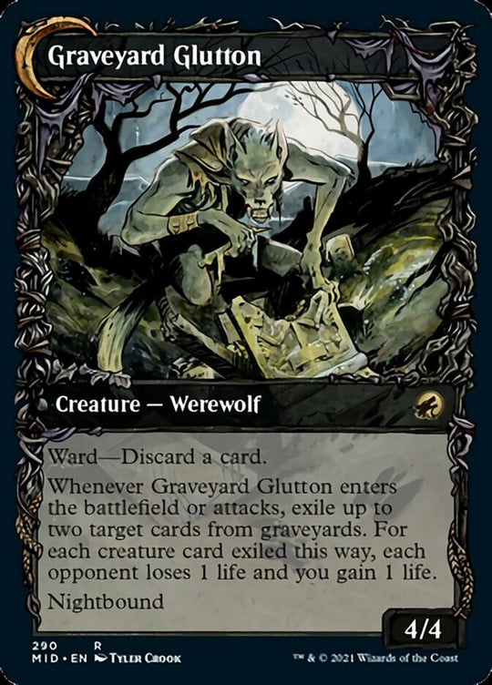 Graveyard Trespasser (Showcase) (MID-290) - Innistrad: Midnight Hunt: (Showcase, Double Faced Transform)