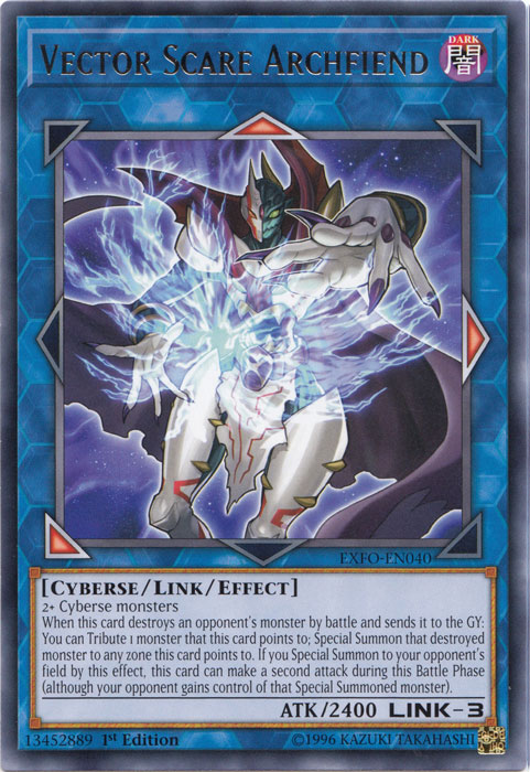 Vector Scare Archfiend [EXFO-EN040] Rare | The CG Realm