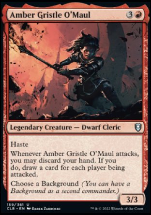 Amber Gristle O'Maul [Commander Legends: Battle for Baldur's Gate] | The CG Realm